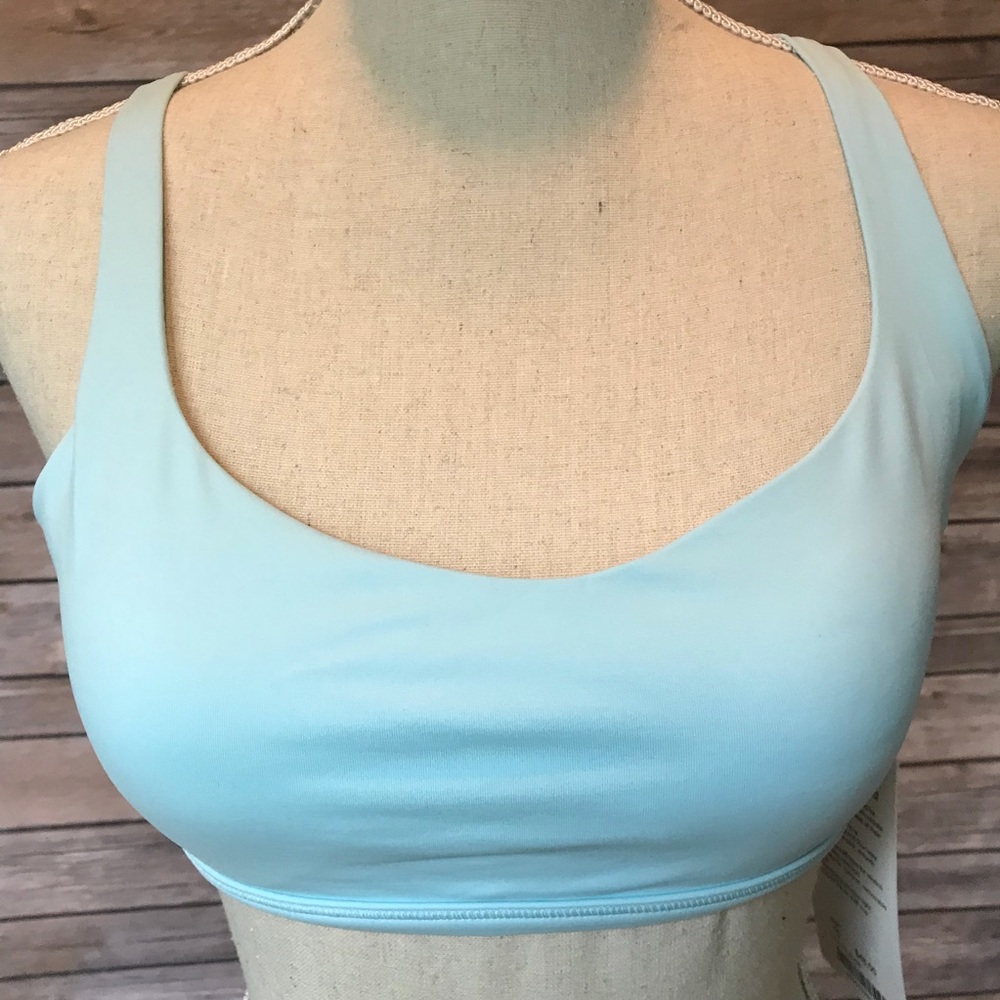 NWT LIGHT BLUE LULULEMON FREE TO BE BRA WILD glow - Picture 2 of 8